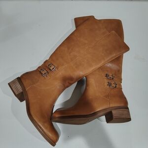 Lucky Brand Izbella Tan Color Women's  Riding Boots Size 9.5 M